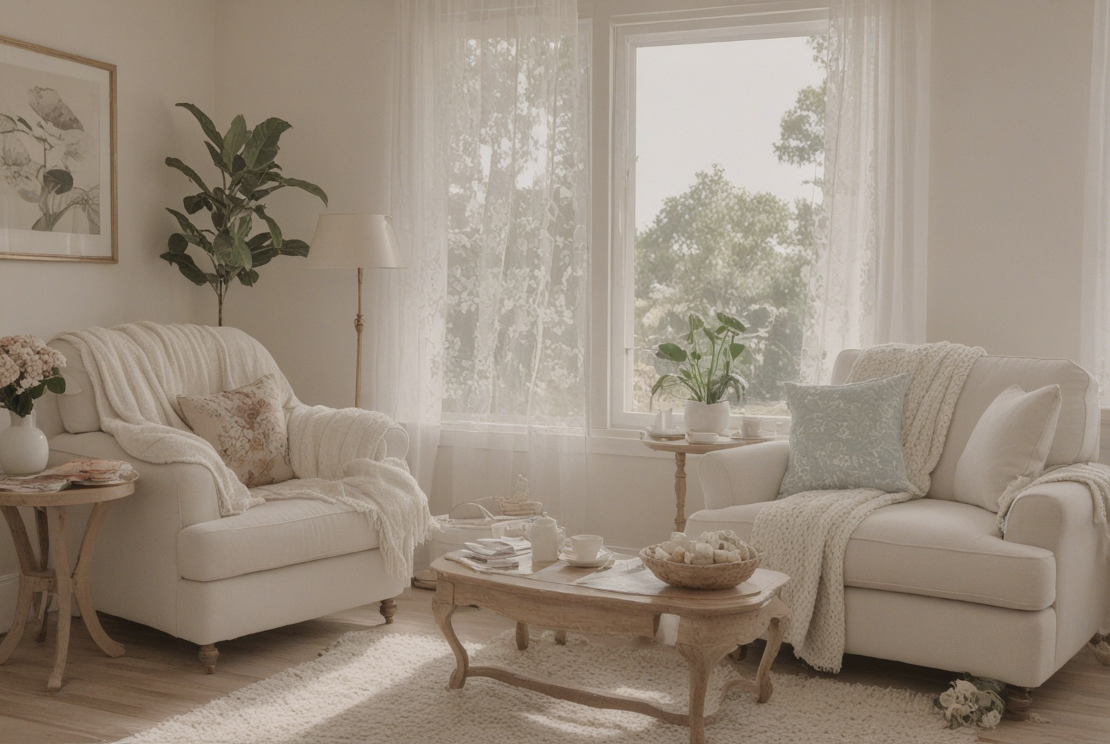 A clean and inviting living room
